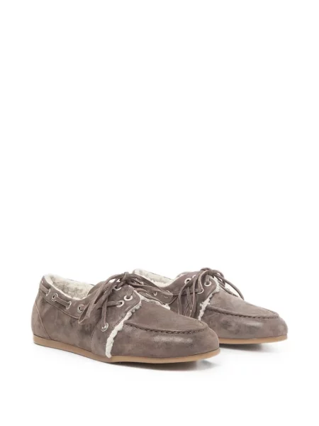 Loafers Peserico σουέντ καφέ