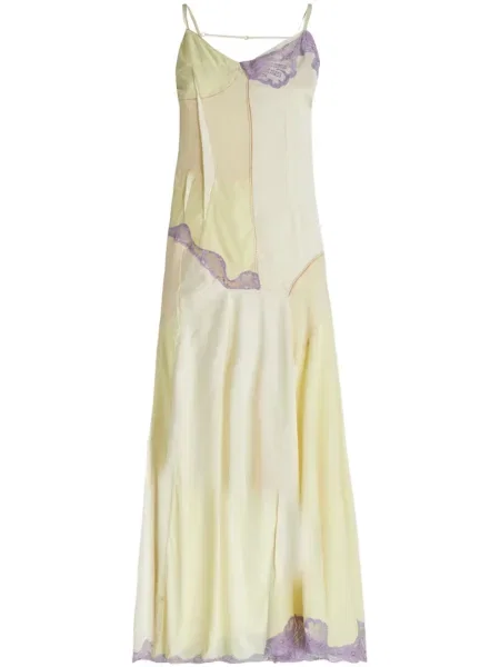 Rochie Sportmax din dantelă de costum galben