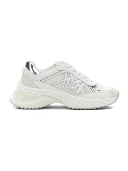 PINKO Obuwie Kobieta 37 EU Sneakers z aplikacją logo biały