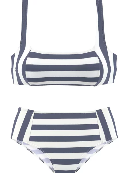 VENICE BEACH Costum de baie două piese bleumarin alb