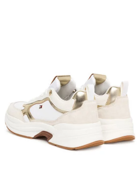 Tommy Hilfiger Tenisice Th Chunky Runner Metallic Écru bijela