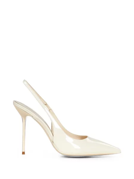 Pantofi cu toc Paris Texas din piele slingback