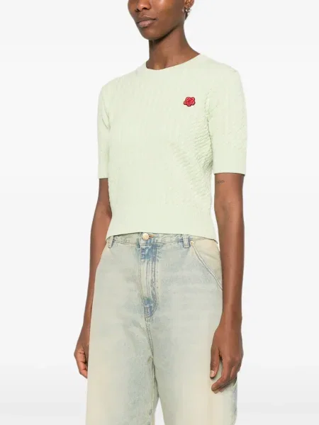 Tricou Kenzo tricotate verde