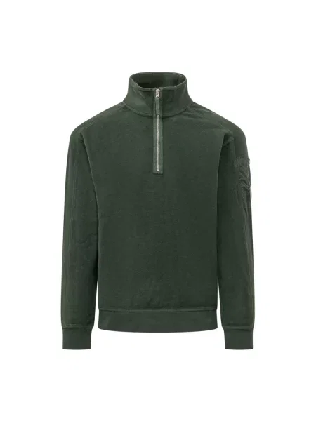 Lniana bluza C.p. Company zielona
