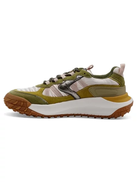 Sneakersy Voile Blanche skórzane zielone