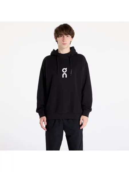Худи On с капюшоном для бега черное