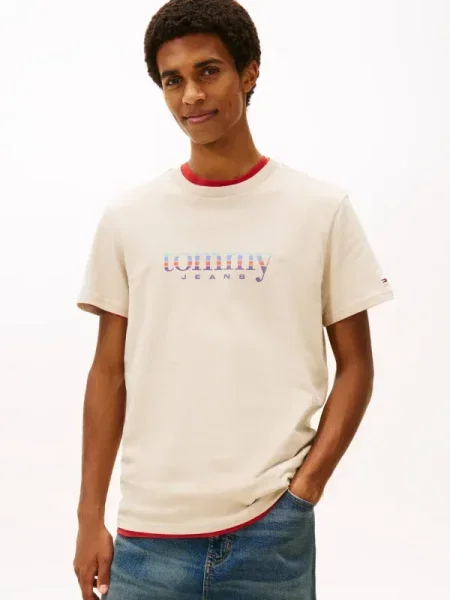Tommy Jeans Tricou bej