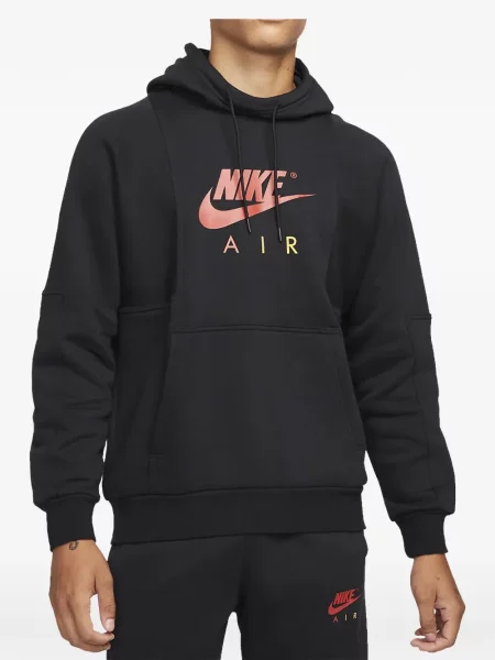 Hanorac Nike cu glugă cu imagine cu model camuflaj roșu