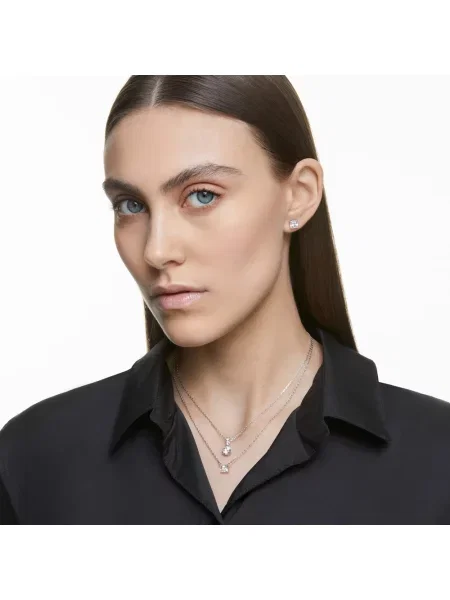 Kolczyki Swarovski klasyczne szare