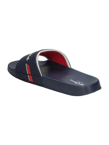Pepe Jeans Natikače s SLIDER mornarsko / bež siva / crvena plava
