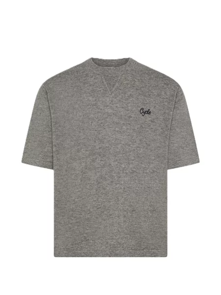 Tricou Cycle cu broderie gri