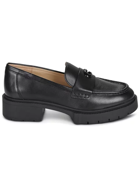 Pantofi loafer Coach din piele slip-on negru