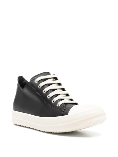 Δερμάτινα sneakers Rick Owens μαύρο