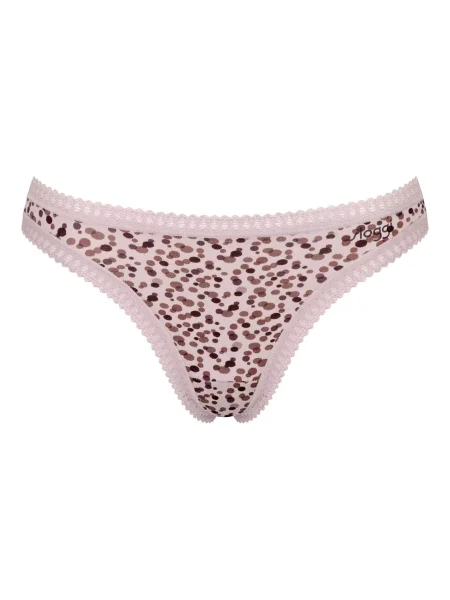 SLOGGI String bugyik barna / sötét barna rózsaszín