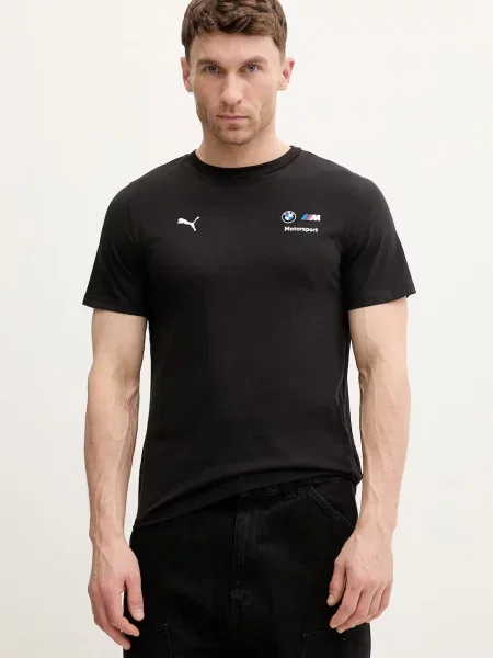 PUMA koszulka BMW M MOTORSPORT Essentials Akcesoria S czarny