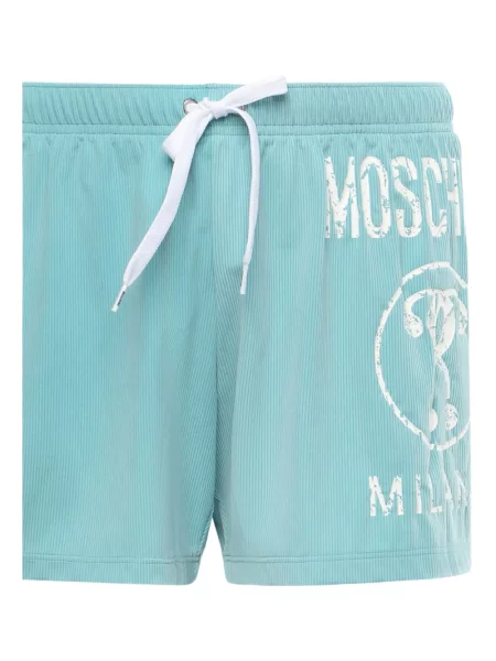 Raštuotos maudymosi kelnaitės Moschino mėlyna