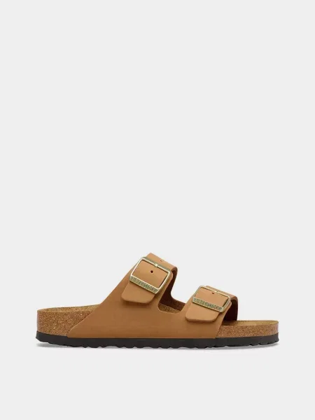 Нубукові Шльопанці Birkenstock ARIZONA бежевий