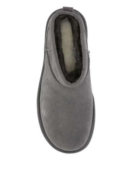 Botine Ugg din piele de căprioară cu platformă gri