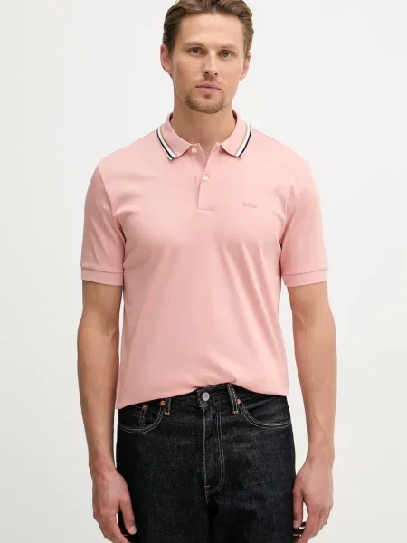 BOSS polo Penrose 38 różowa
