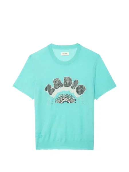 Scurt tricou Zadig&voltaire albastru