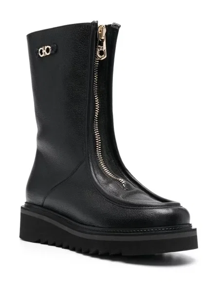 Iš natūralios odos auliniai batai Ferragamo juoda