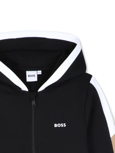 Bluza z kapturem dziecięca Bosswear czarna