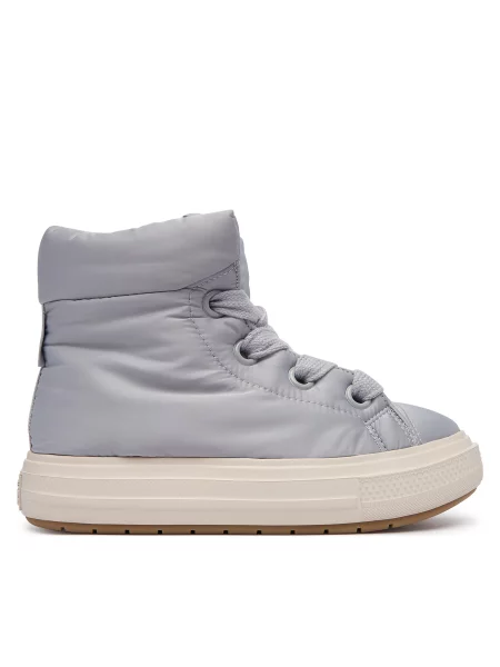 Kotníkové boty Converse šedé