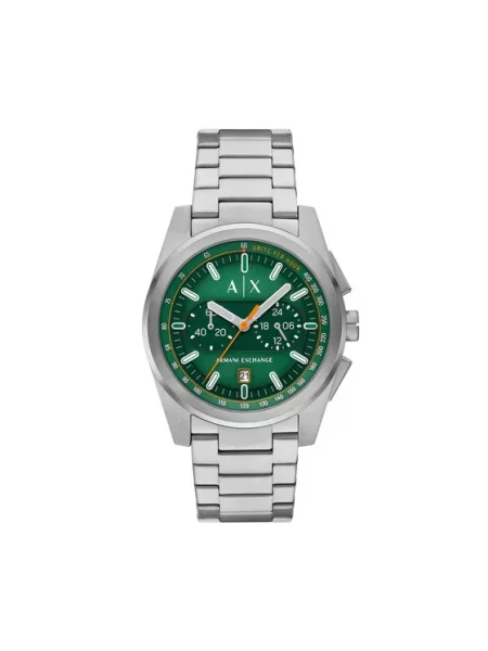 Armani Exchange Zegarek Parker Chronograph Srebrny szary