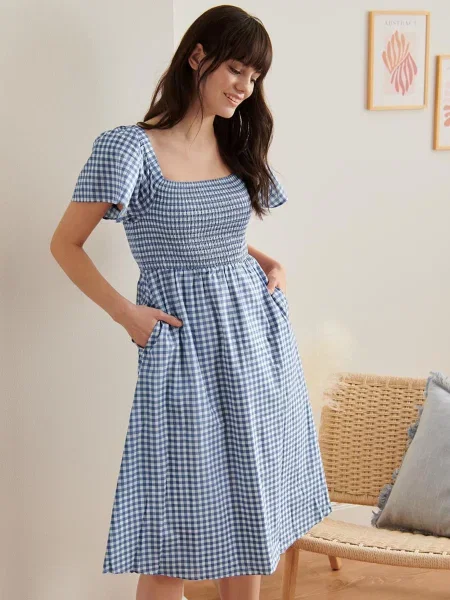 Tchibo Сукня міді блакитний