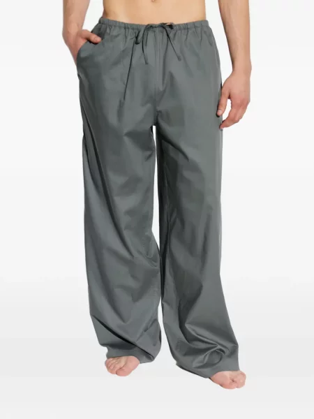 Pantaloni Mm6 Maison Margiela cu cordon gri