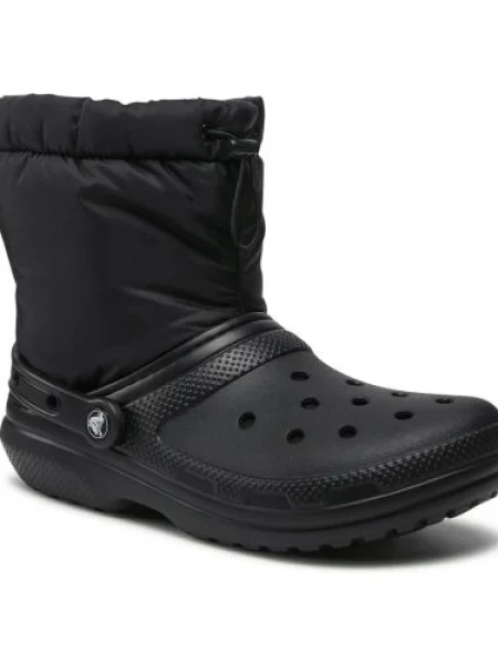 Čižmy Crocs Classic Lined Neo Puff Boot Black/Black čierna