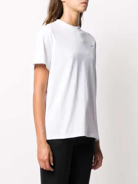 Tricou Coperni cu imagine cu decolteu rotund alb