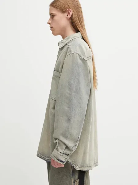 Πουκάμισο Rick Owens DRKSHDW Jumbo Outershirt ανδρικό γκρι