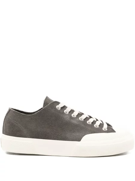 Sneakers Superga σουέντ γκρι