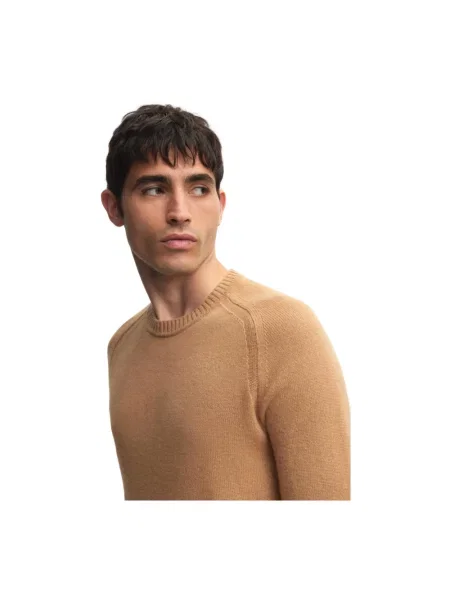 Sweter Hugo Boss z kaszmiru beżowy