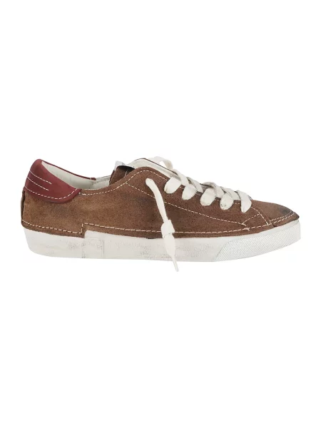 Buty do tenisa Philippe Model zamszowe do tenisa brązowe