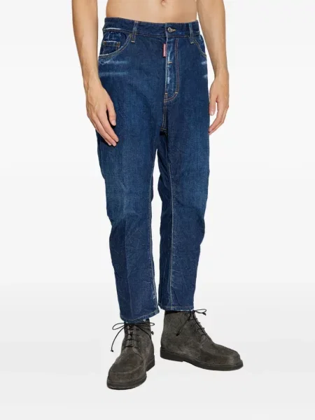 Blugi Dsquared2 zdrențuiți albastru
