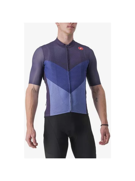 Koszulka z krótkim rękawem Castelli Endurance Pro 2 w kolorze niebieskawo-liliowym S niebieska