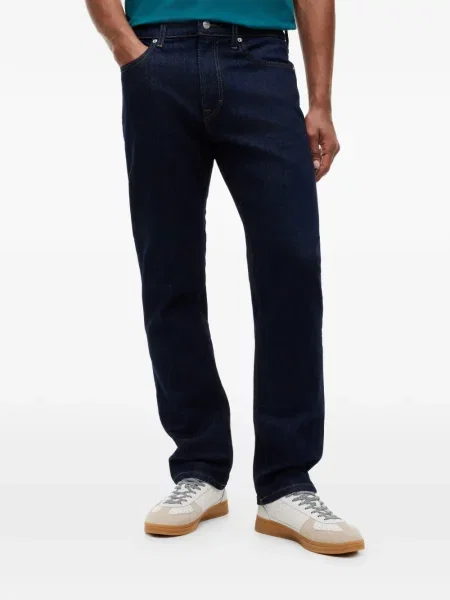 Blugi drepți Tommy Hilfiger albastru