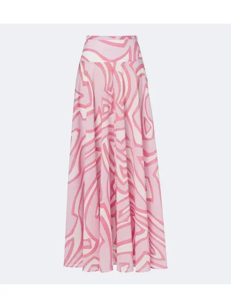Spódnica maxi Pucci różowa