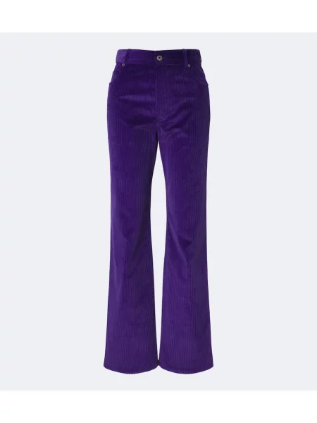 Pantaloni Loewe de catifea cord violet