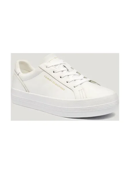 Tommy Hilfiger Teniși din piele alb