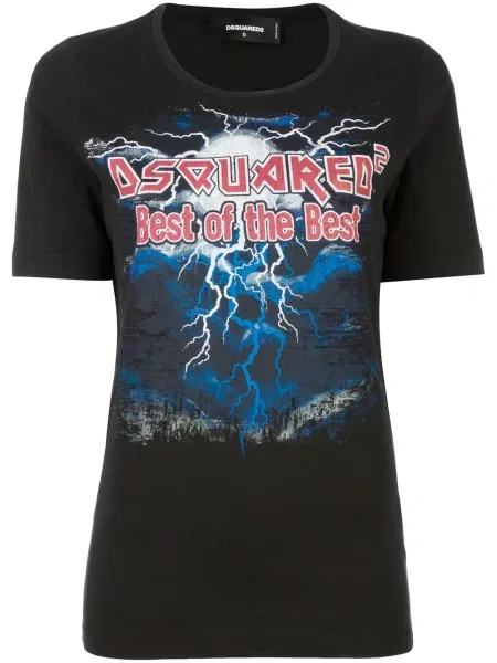 Scurt tricou Dsquared2 negru
