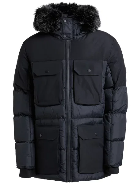 Parka Alessandro Zavetti fekete