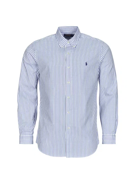 Srajca Polo Ralph Lauren z dolgimi rokavi modra