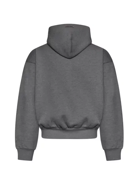 Hanorac cu glugă Fear Of God Essentials cu autograf gri