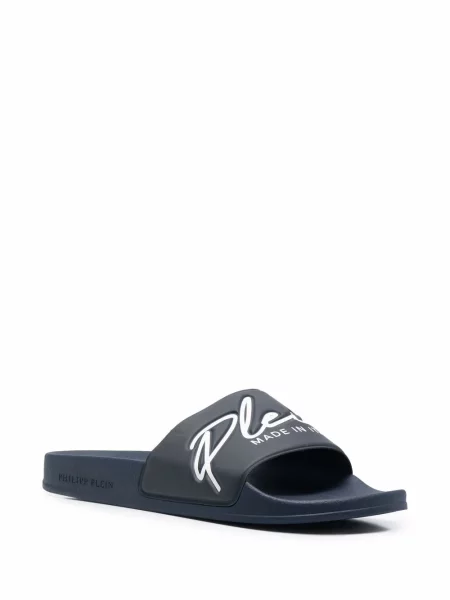 Klapki Philipp Plein niebieskie
