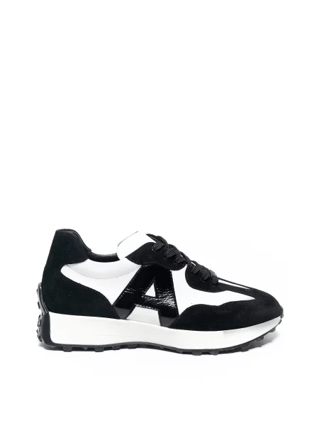 Alex Bell Кросівки для міста Білий/чорний шкіра білі