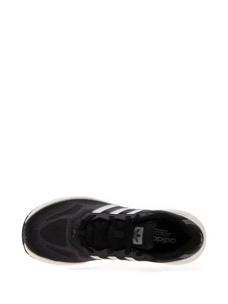 Sneakerși Adidas Campus cu imagine alergare din piele de căprioară negru