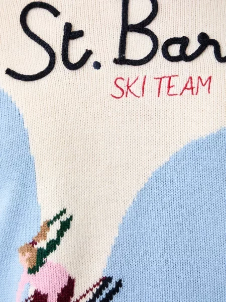 Saint Barth női pulóver gyapjúval kék